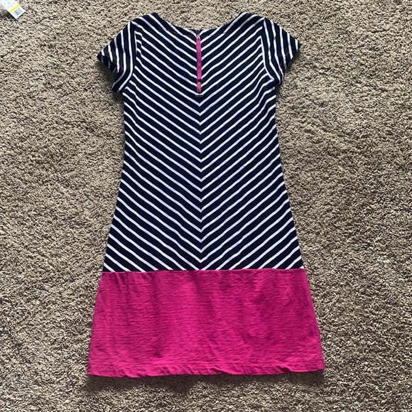 HATLEY M MEDIUM BLACK, WHITE, PINK COTTON WOMENS DRESS EXCELLENT CONDITION - Picture 4 of 8